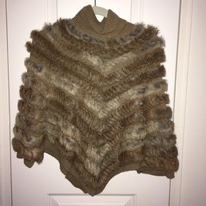 Alberto Makali knit poncho NWT
